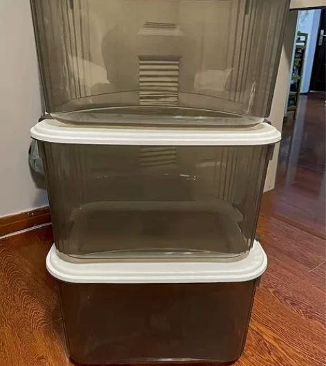 【最后几个低价处理】透明收纳箱大容量特大号...