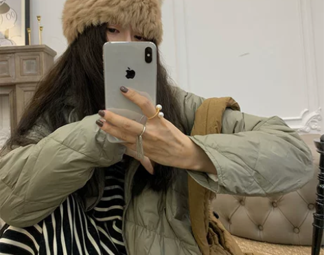 ?熊耳朵帽子女秋冬韩版百搭真兔毛帽子保暖毛...