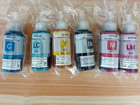 爱普生674原装拆机墨水，6色连供墨水，一...