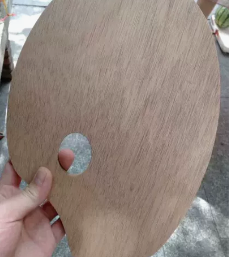 木质调色板大号封油调色板调椭圆形丙烯画水粉...