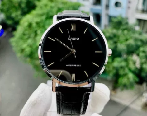 Casio卡西欧手表男通勤防水简约非机械皮...