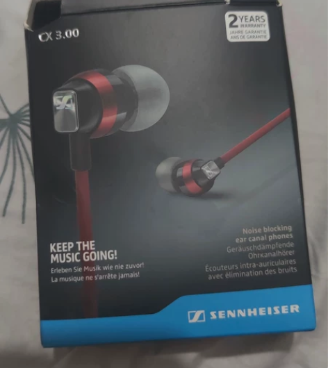 森海塞尔cX 3.00 就盒子拆开了，耳机...