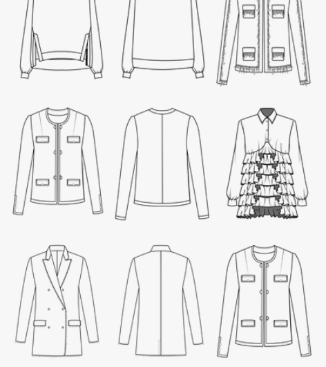 服装设计款式图、服装设计配色、服装设计效果...