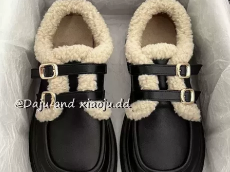 【清仓女鞋 捡漏】加绒加厚玛丽珍鞋增高厚底...