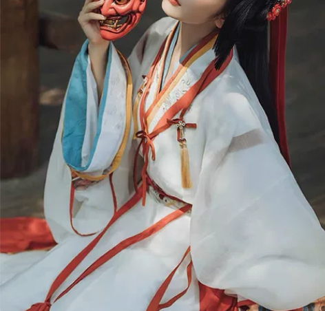 少量现货【妙上】汉风吟晋制襦裙交窬印花绣花...