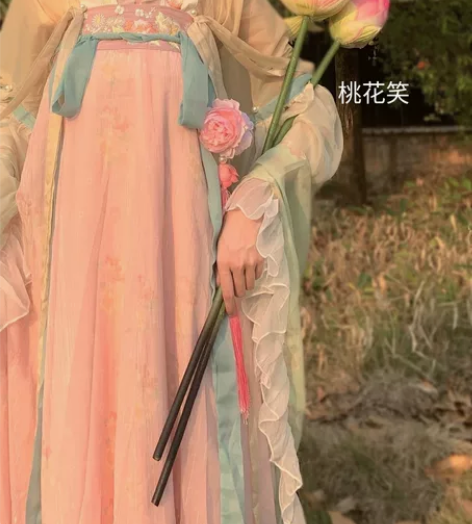 （不换）五五年原创汉服{桃花笑}南北朝大袖...