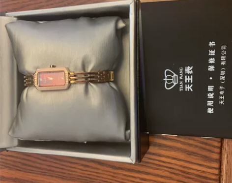 天王钢带防水石英女士腕表3371 品牌型号...