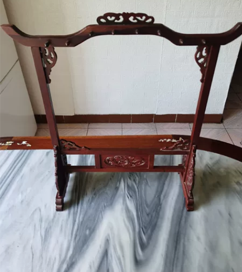 红木毛笔架，实物品质高，越用越出彩，带雕工...