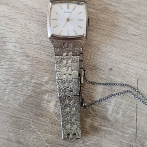 老精工SEIKO女士上弦手表 手动上弦机械...