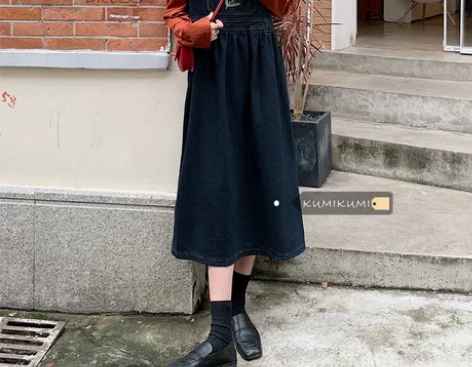 小花刺绣减龄学生背带裙女装裙子春季2022...