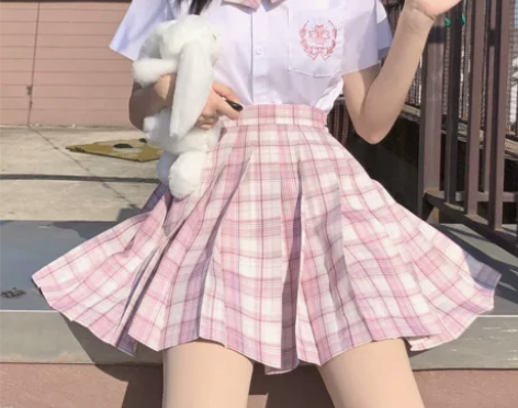 jk制服裙正版校供格裙套装夏季款原创百褶短...