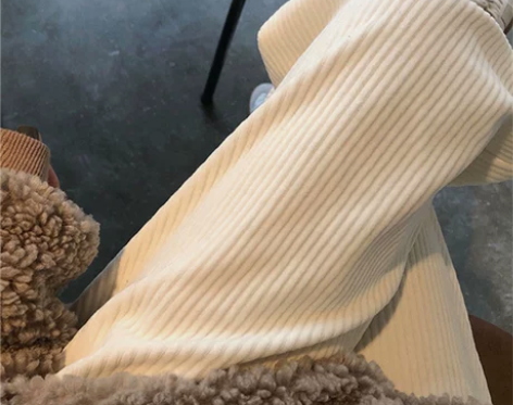 【焕新价】灯芯绒裤子女春秋冬2021新款慵...