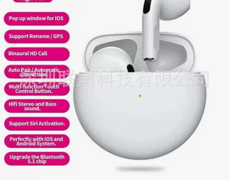 pro6蓝牙耳机双耳TWS半入耳式触摸无线立体声pro4运动... pro6蓝牙耳机双耳TWS半入耳式触摸无线立体声pro4运动...