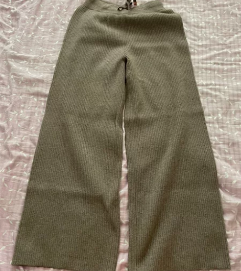 森马森马阔腿裤女高腰垂感裤子新款秋季宽松针...