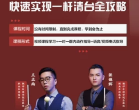 【618】王孟南张镇辉台球私教课 一对一教...