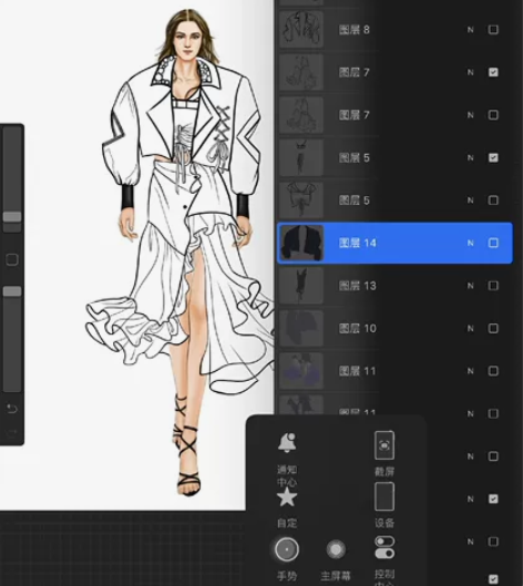 服装款式图代画效果图代画 （可接加急单） ...