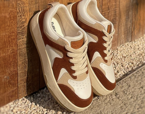 大孚飞跃德训鞋厚底女鞋松糕底休闲百搭飞跃增...