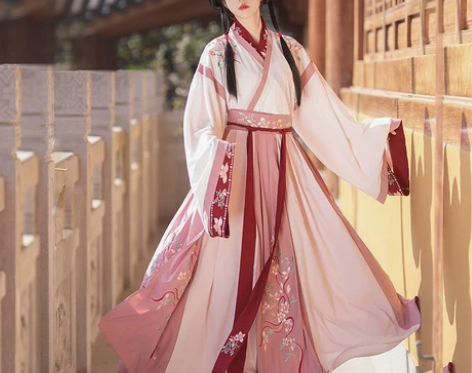 【夕瑶赋】春樱赠 汉服女夏魏晋套装交领晋制...