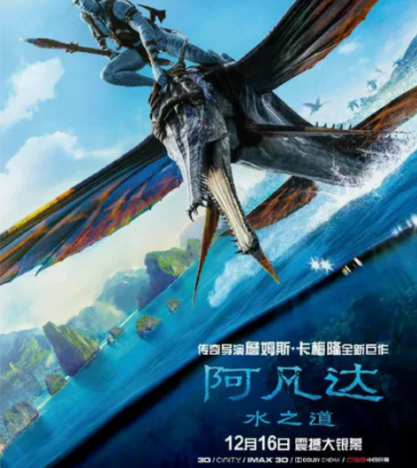 阿凡达2水之道imax3D电影票万达全国通...