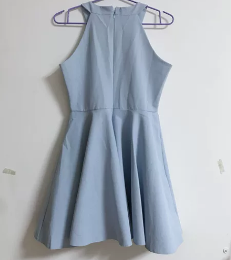 复古背心a型连衣裙 裙型：荷叶边裙 组合形...