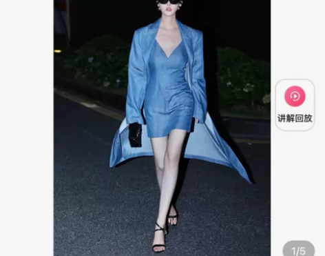 娇娇家牛仔连衣裙牛仔外套，时尚复古名媛风，...