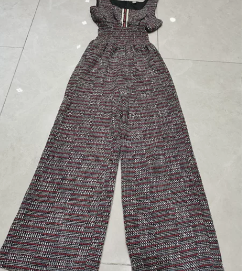 秋冬韩系格子连体裤长裤 阔腿裤 均码 全新...