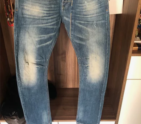 正品，全新Gstar3301小弯刀，男士牛...