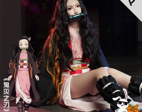 （预售）多肉君 鬼灭之刃COS服灶门弥豆子...