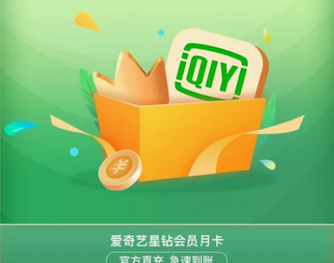 爱奇艺星钻会员一个月30天VIP丨立即到账...