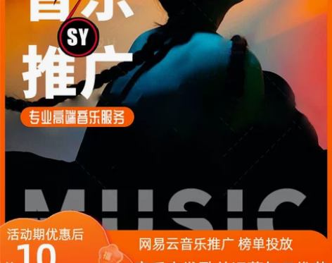 网易云音乐推广歌曲歌单榜单制作宣发歌手剪辑...