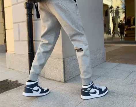 裤子加绒 加厚裤子网红休闲卫裤男余文乐束脚...