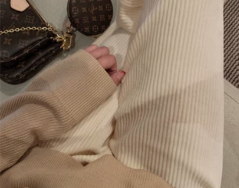 白色加绒加厚灯芯绒裤子女秋冬高腰宽松直筒小...