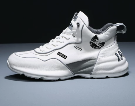 透气男鞋运动休闲真皮欧洲站2022冬季男士...