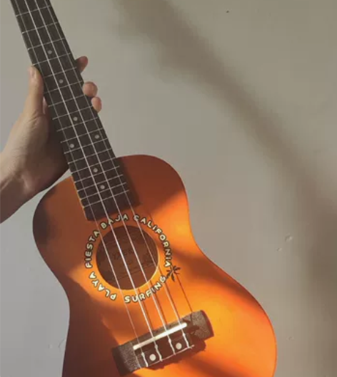 夏威夷弹唱乐器尤克里里 用过几次，几乎全新...