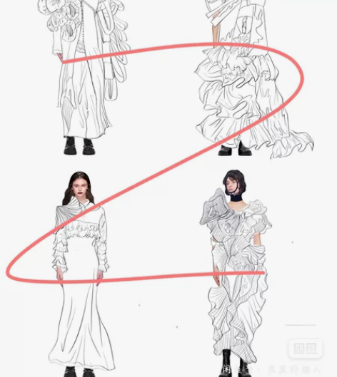 接服装款式图 效果图 草稿代画 价格可议 ...