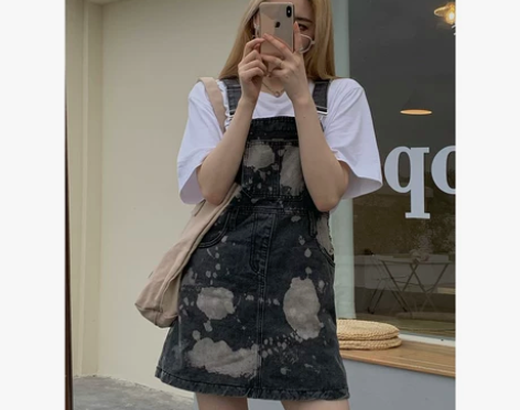 DREAM SEVEN77 牛仔背带裙女2...