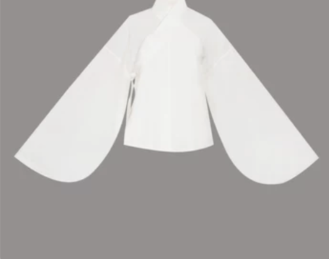 昭华赋 明制秋春汉服女交领琵琶袖中衣汉服内...