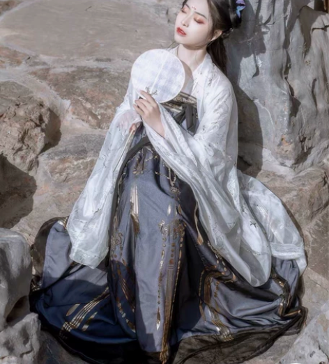 【艺缕原创一云鹤】汉服女古装齐胸襦裙仙气大...