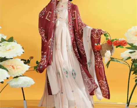 汉旭古装汉服批发【至遵红颜】唐制刺绣诃子裙...