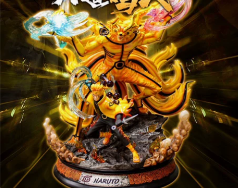 火影忍者GK六道仙人九尾漩涡鸣人可发光卡