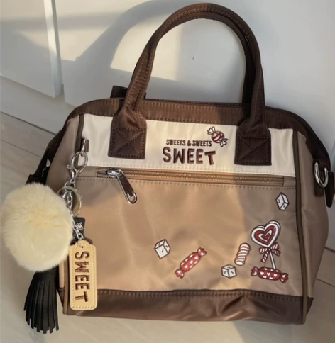 花间公主sweet 刺绣文艺牛津布斜挎20...
