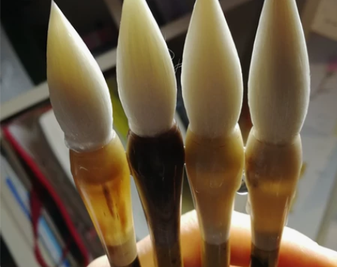 纯动物毛笔与有添加尼龙毛笔的区别和特点 说...
