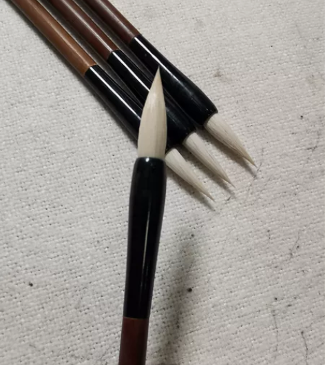 库存遗留18支汝阳刘80年代老毛笔 大小由...