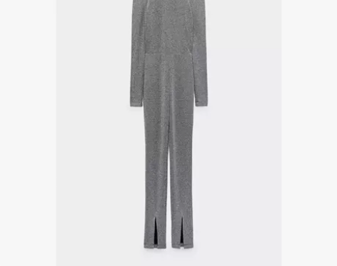 ZARA【打折】TRF 女装 金属色线连体...