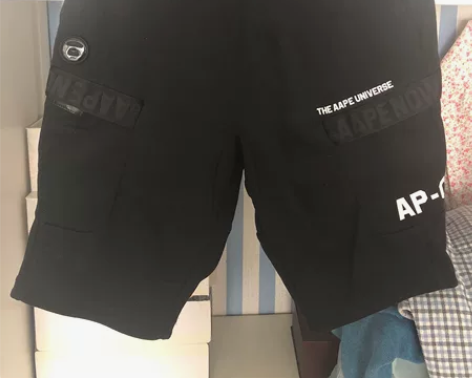 aape 短裤 哈伦拉裆抵挡 男女同款 感...