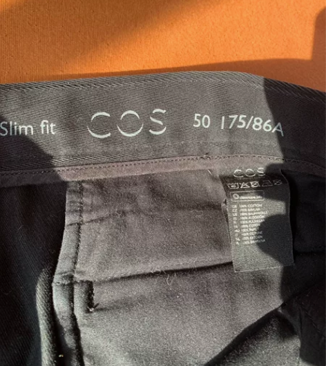 COS 男黑色卡其裤、奇诺裤、休闲裤 CO...