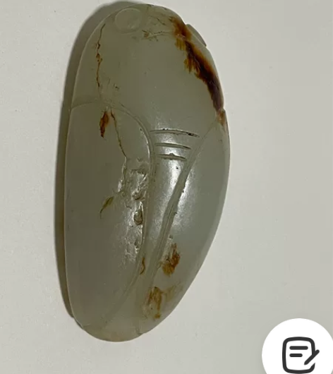 随型玉雕寓意守业玉质油润沁色自然 感兴趣的...