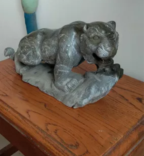 掖县玉雕虎形摆件！四十年前的，可镇宅！ 感...