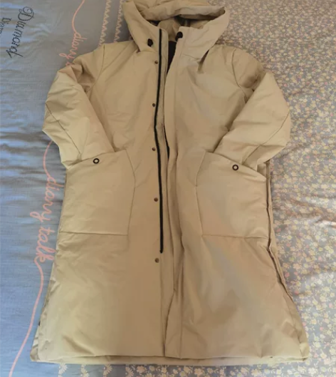 男士长款羽绒服，米灰色。 感兴趣的话点“我...