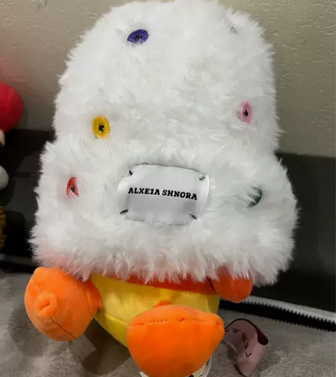 针织毛绒帽纽扣帽女秋冬季毛茸茸渔夫帽可爱显...